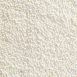 DECOPAC White Nonpareils, 30oz/85g, Fancy Sprinkles in Handheld Container, Edible Sprinkles For Celebration Cakes, Cupcakes, Cookies and Donuts