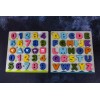 Unbranded alphabet and numbers wooden puzzle