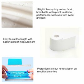 Therasports 3 Inch Turf Tape Football, Small Turf Tape, Designed for Little Boys, Son, Daughter, Grandson, Ultra Sticky, Protects from Turf Burn, Flexible, Breathable, 10.9 Yards, White