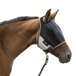 Kensington UViator CatchMask Horse Protective Fly Mask with Dual Ear Opening & Forelock Freedom - Large, Desert Sand