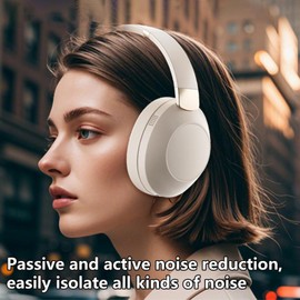 Over Ear Headphones Wireless | High-Fidelity Headset | Headphones Over Ear Wireless Stereo Noise Cancelling Foldable Headset for Home Cellphone PC