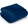 Utopia Bedding Navy Fleece Blanket [Double - 150 x 200