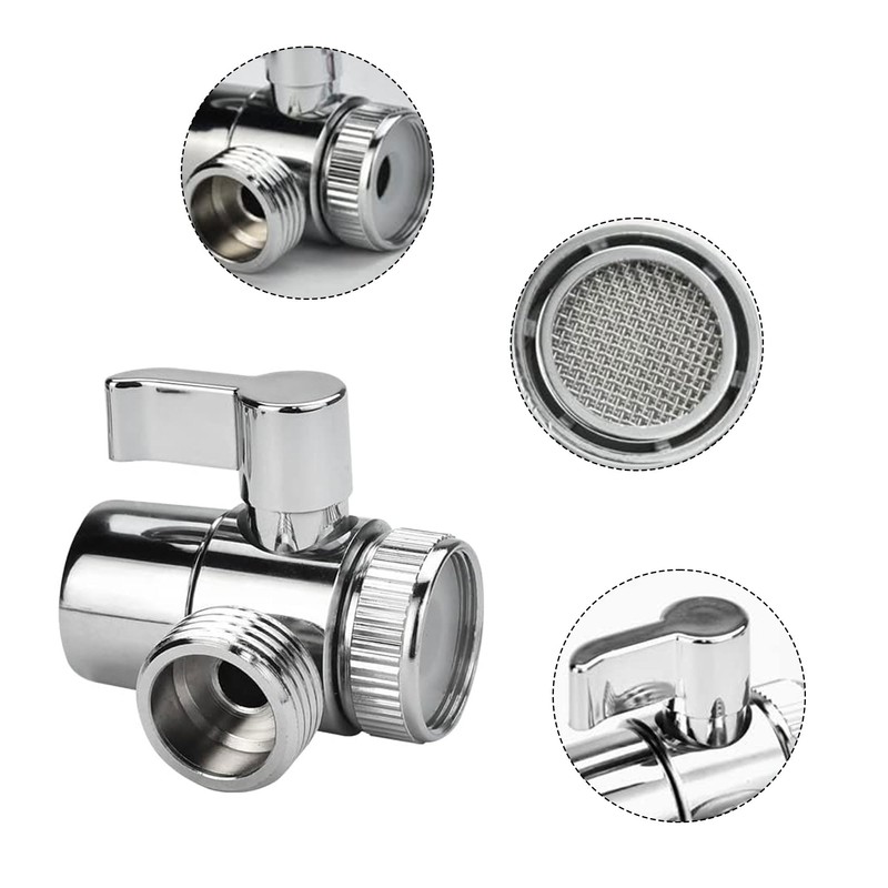3-Way Tap Diverter Valve, 3-Way Tap Diverter Valve Adapter Switch
