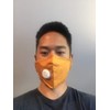Sunset Orange Team Mask w/Vent Valve - Head Accessory -