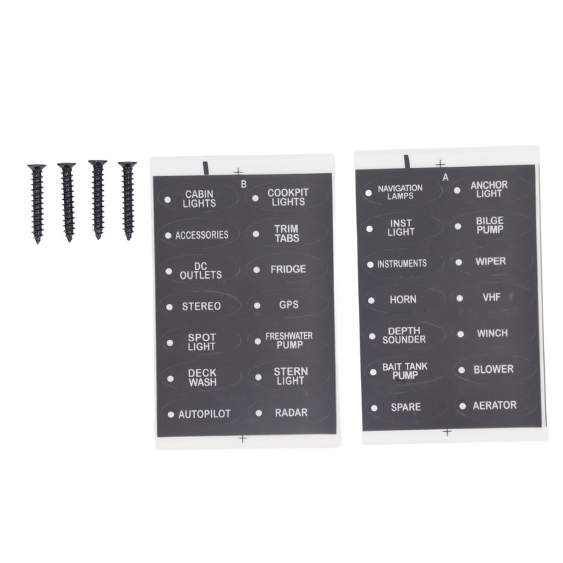 Rocker Switch Panel 2 USB Port 5 Gang Rocker Switch