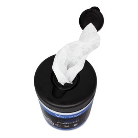 Vorago CLN-107 Toallas Húmedas Desinfectantes, Bote con 30 Piezas, Ideal para Pantallas y Superficies