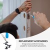 3-Piece Ring Screwdriver with 16 Screws, Replacement Ring Screwdriver, Doorbell