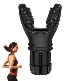 Lung Trainer, Breathing Trainer, Lung Exerciser, for Respiratory Therapy, Ideal for Athletes & Fitness Enthusiasts, Easy to Cleana(Black)