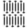 36Pcs 3 Inch Vinyl Shutter Fasteners Strongest Shutter Screws Window