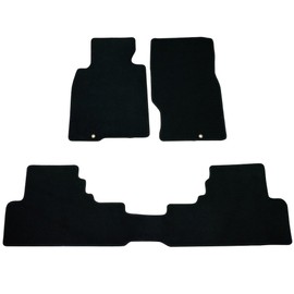 Floor Mats Compatible With 08-13 Infiniti G37 Coupe | Black Nylon Flooring Protection Interior Carpets by IKON MOTORSPORTS | 2009 2010 2011 2012