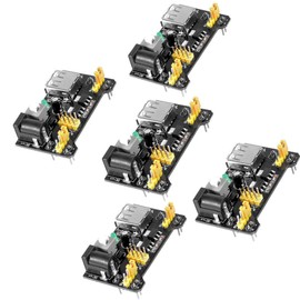 Hailege Hailege 5pcs 3.3V 5V Power Supply Module for MB102 102 Prototype Breadboard DC 6.5-12V or USB Power Supply Module