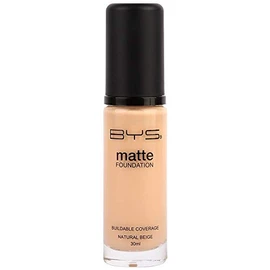 BYS Matte Liquid Foundation, Natural Beige, 30 ml