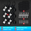 GZ5CG Led Rock Lights White 6 Pods 18LEDs 210 Degree