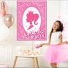 QISOLIY Pin The Crown on The Princess Party Game, Pink