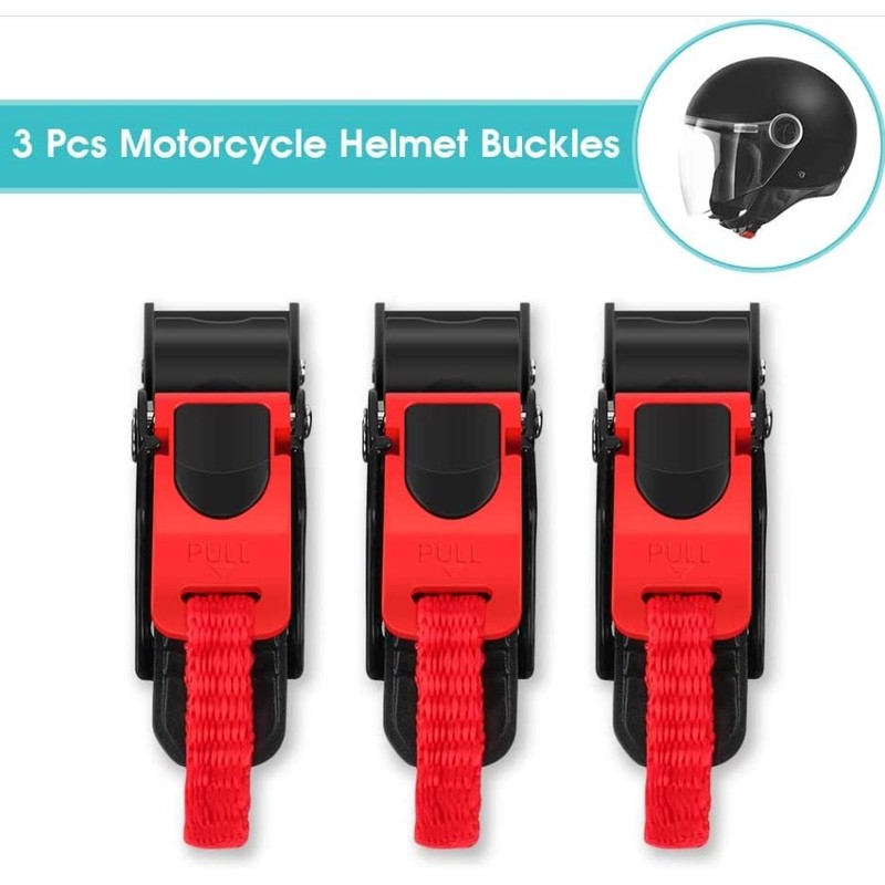 Motorcycle Helmet Speed Clip Quick Release, 3Pcs Press Chin Strap