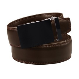 VinicioBelt Central Leather Belt - Brown/Medium