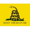 StickerTalk Gadsden Flag Vinyl Sticker, 12 inches by 9 inches
