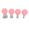 4pcs Glass Face Cupping Set Silicone Lymphatic Drainage Skin Lifting