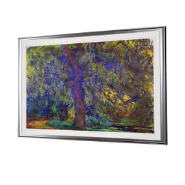 Monet Wall Art Collection Weeping Willow 1, 1918 By Claude Monet Fine Giclee Prints Wall Art In Premium Quality Framed Ready to Hang 20X28 Silver