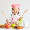 Athbavib Kids Apron, Strawberry, Pink, With Triangle Band, Pockets, Children's