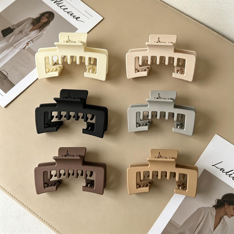 6 Pcs Trucker Hat Hair Clips for Women，Hat-Friendly Claw Clips