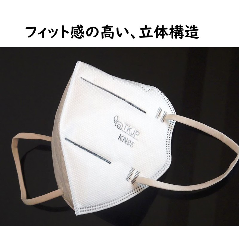 KN95マスク 高機能マスク ５層構造 立体マスク 個別包装 不織布 25枚入り CNAS認定検査機関認証済み