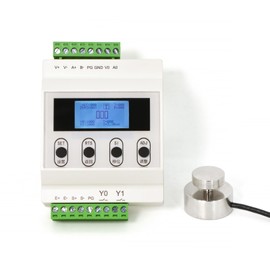 Load Cell with Amplifier Readout Display Sensor Transmitter Test Compression Force Weight Output RS-485 0-5V 0-10V 4-20mA (0-200KG + Amplifier)