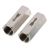 Fudeshe 2Pcs Check Valves,Nickel-Plated Copper One Way Air Check Valve,Silver