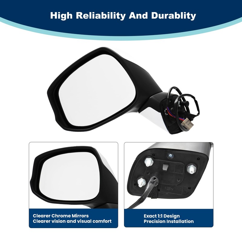 xingsichuang Left Driver Side Mirror For (2012 2013 2014 2015)