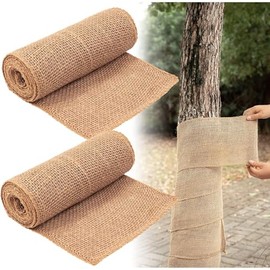 Gainspra 2 Rolls 100 FT Protector Wraps for Tree Trunk: Natural Paper Guard for Demaged Bark, Breathable & Moisturizing Cover for Plants & Saplings, Bandage for Fruit Trees Keeping Warm in Winter