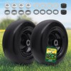 Wiltire 11x4.00-5 Flat Free Tire and Wheel (2 Pack),Universal 11x4-5