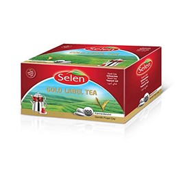 Selen Gold Label Tea Pads, 100 Pads/Round Tea Bags x 3 g