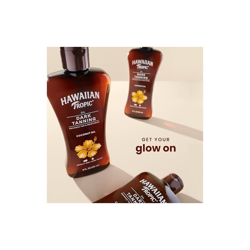 Hawaiian Tropic Dark Tanning Sun Care Moisturizing Oil - 8