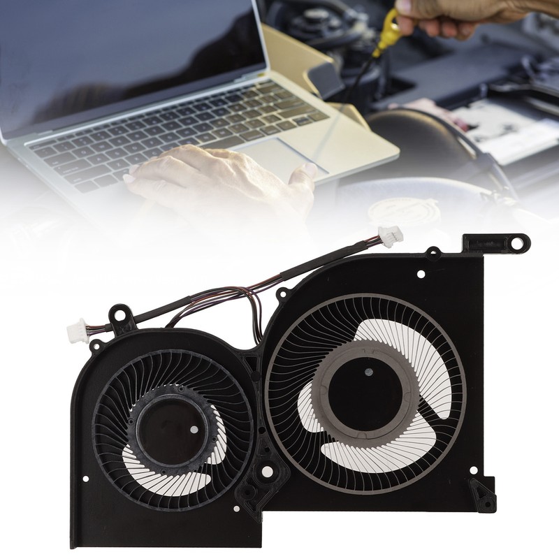 For MSI GS66 Cooling Fan 4pin Connector Aluminum Alloy Easy