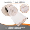 Ponytail Mosquito Head Net Hat - Wide Brim Sun Hats