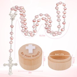 Omnikryp Rosary for Women Catholic Rosary with Cross