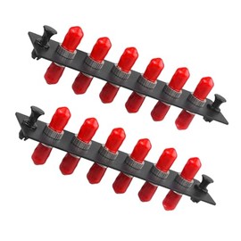 fyboptwu - 6 Fibers ST to ST Single Mode Fiber Patch Panel with 6 pcs ST/ST Singlemode Fiber Optic Coupler Adapters Connector, 2pcs