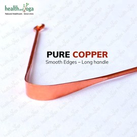 SoulGenie HealthAndYoga? qSwipe Lite Copper Tongue Cleaners (Pack of 12) C Prevents Bad breath, Improves taste- Flexible, Curved ends provide good grip C Complete Oral Care/Hygiene for Travel/Office/Home