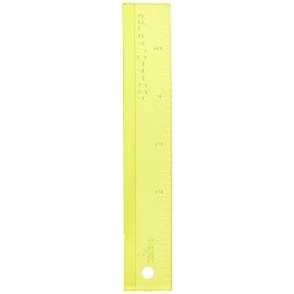 Colonial 6CMD Add-A-Quarter Ruler, 6-Inch, Yellow
