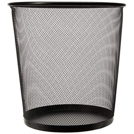 Nextep NE-165R Cesto de Malla Redondo 16L, Color Negro