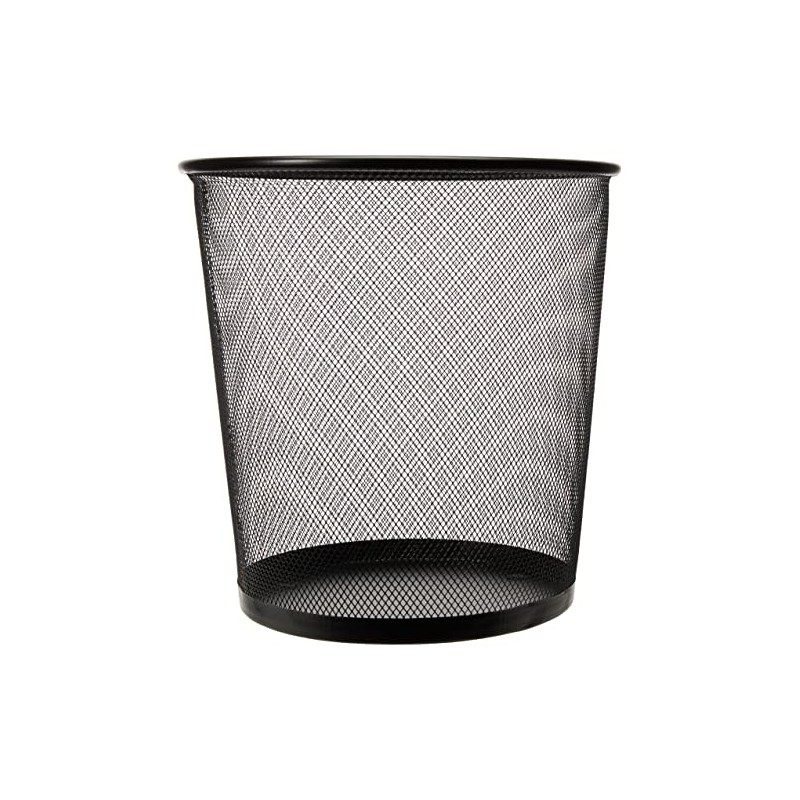 Nextep NE-165R Cesto de Malla Redondo 16L, Color Negro