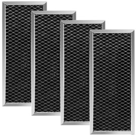 AMI PARTS Microwave Recirculating Charcoal Filter JX81H WB02X10956 WB02X11544 WB2X10956 Charcoal Filter Replacement by AMI PARTS - Replaces AH951943 EA951943 (4pcs)