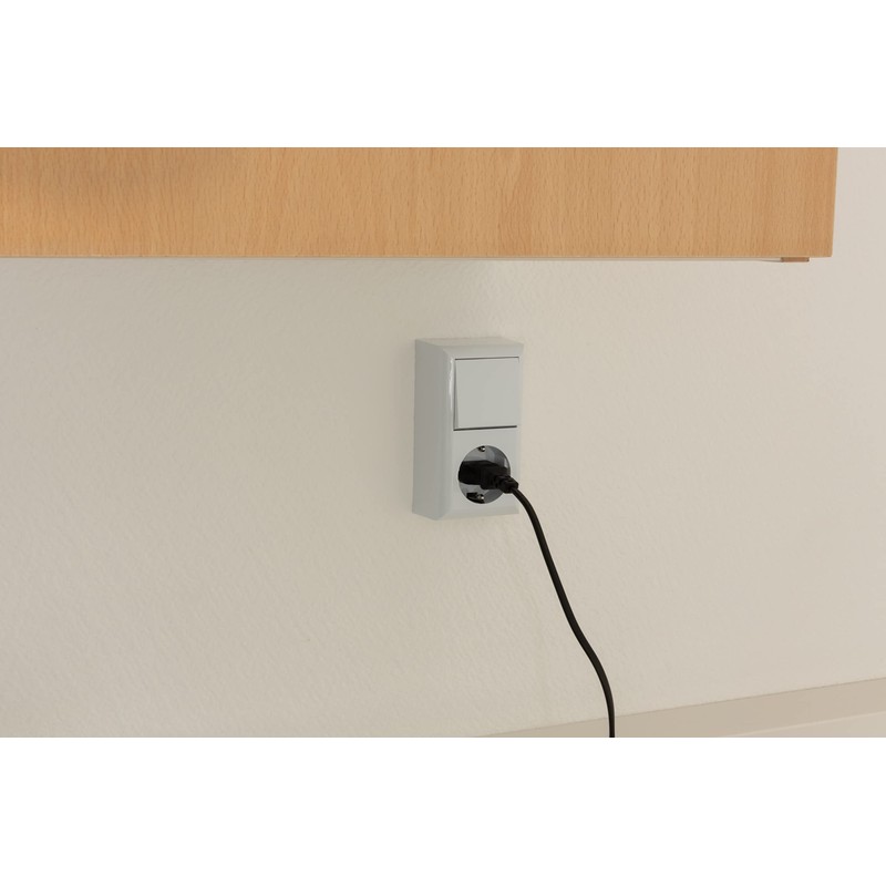 REV 0510156777 PlanoLuxe Surface-Mounted On and Off Switch with Socket,
