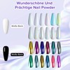 Annickee 12-Farben Chrome Nail Powder Set, Crome Pulver Nägel mit