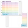 paper&you® Family Weekly Planner Pad A4 "Rainbow" 4 Columns, 50