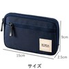 エレコム ガジェットポーチ ガジェット ポーチ 収納ポーチ バッグインバッグ スリムタイプ Sサイズ ネイビー BMA-GP01NV