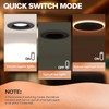 12 Pack Black 5/6 Inch LED Can Lights with Night