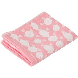 Seikan Elephant Infant Face Towel, Approx. 13.4 x 31.5 inches (34 x 80 cm), Pink ELFN-150
