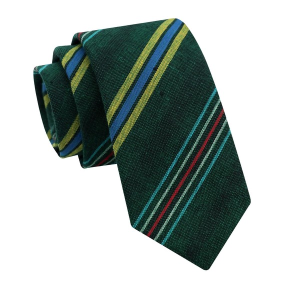 GHTIYLP Skinny Ties for Men, Cotton Mens Ties Striped/Plaid Men's