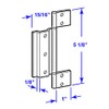 Screen Doors Hinge (White) - Pack of Three (3 ea.)